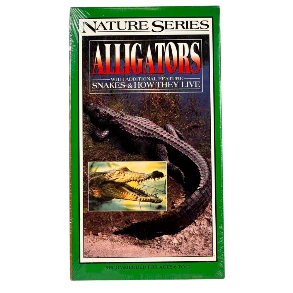 Nature Series Alligators Snakes How They Live‎ VHS 1993 Homeschool Science NEW